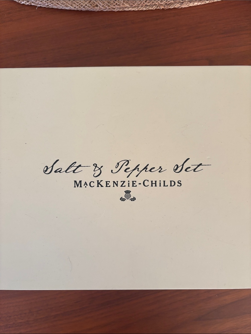 MacKenzie Childs Salt and Pepper Trucks